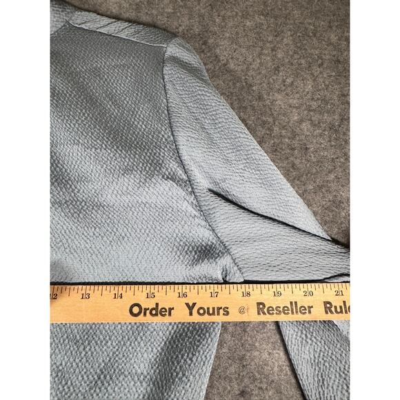 Vici Dress Women Medium Blue Call‎ Me Angel Textured Satin - Picture 2 of 7